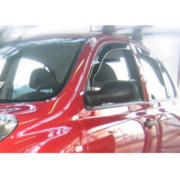 Ανεμοθραυστες Για Nissan Micra K12 5D 2002-2009 Ζευγαρι Απο Ευκαμπτο Φιμε Πλαστικο HEKO - 2 Τεμ. - Thumbnail 2