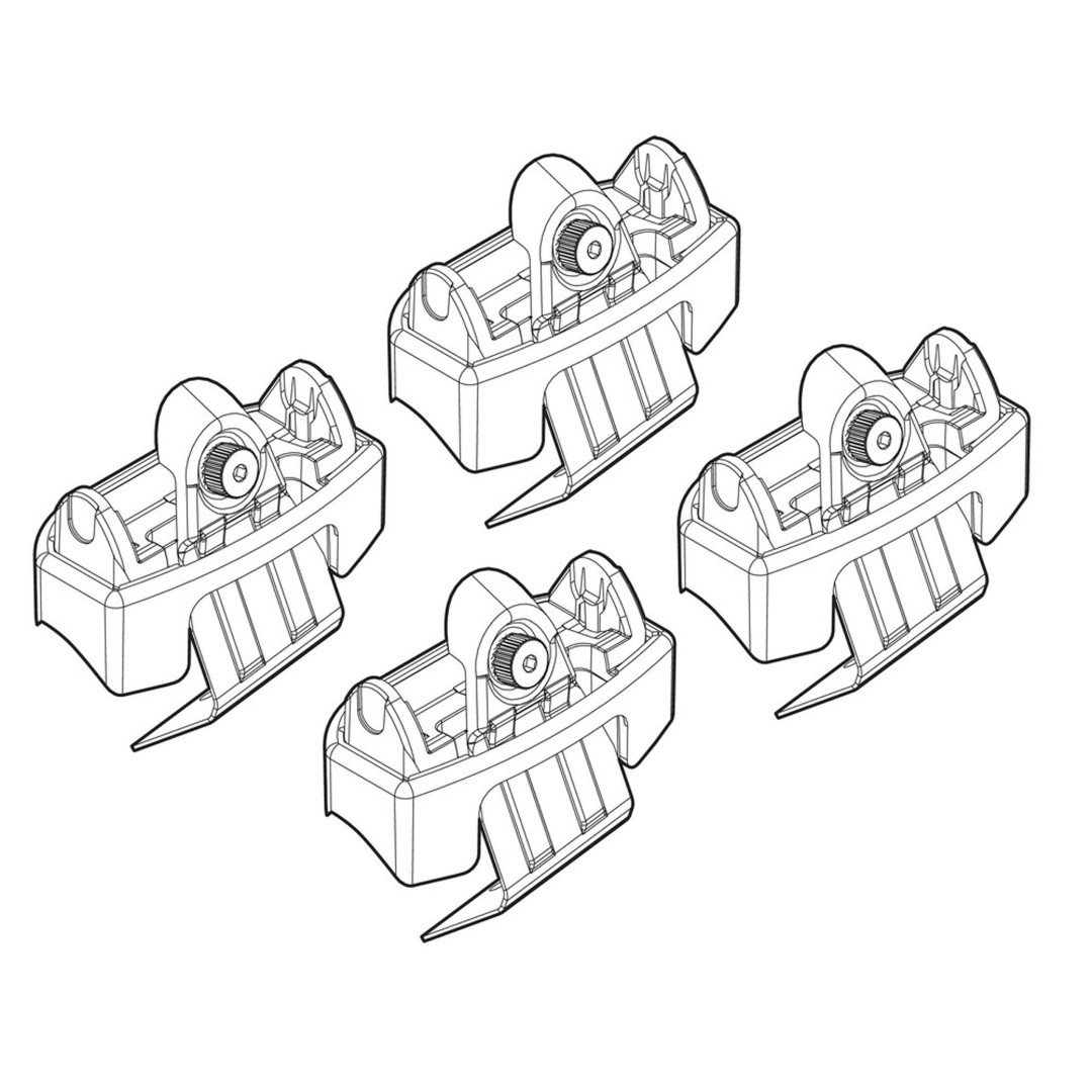 Ακρα Για Μπαρες NORDRIVE Για Peugeot 308 5D/SW 10/13+ Kit