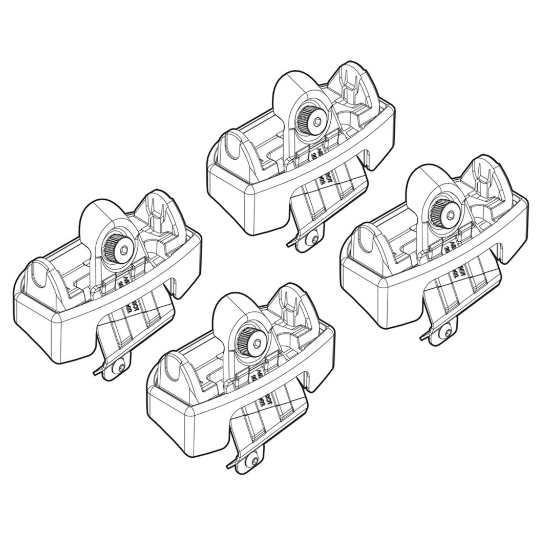 Ακρα Για Μπαρες NORDRIVE Για Peugeot 206 3D Plus 09/98+ Kit