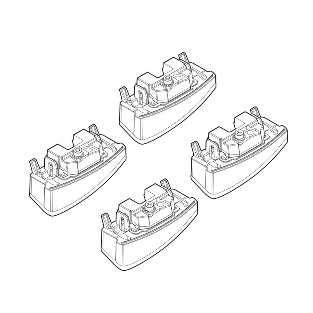 Ακρα Για Μπαρες NORDRIVE Για Fiat Panda 2/12+ Kit