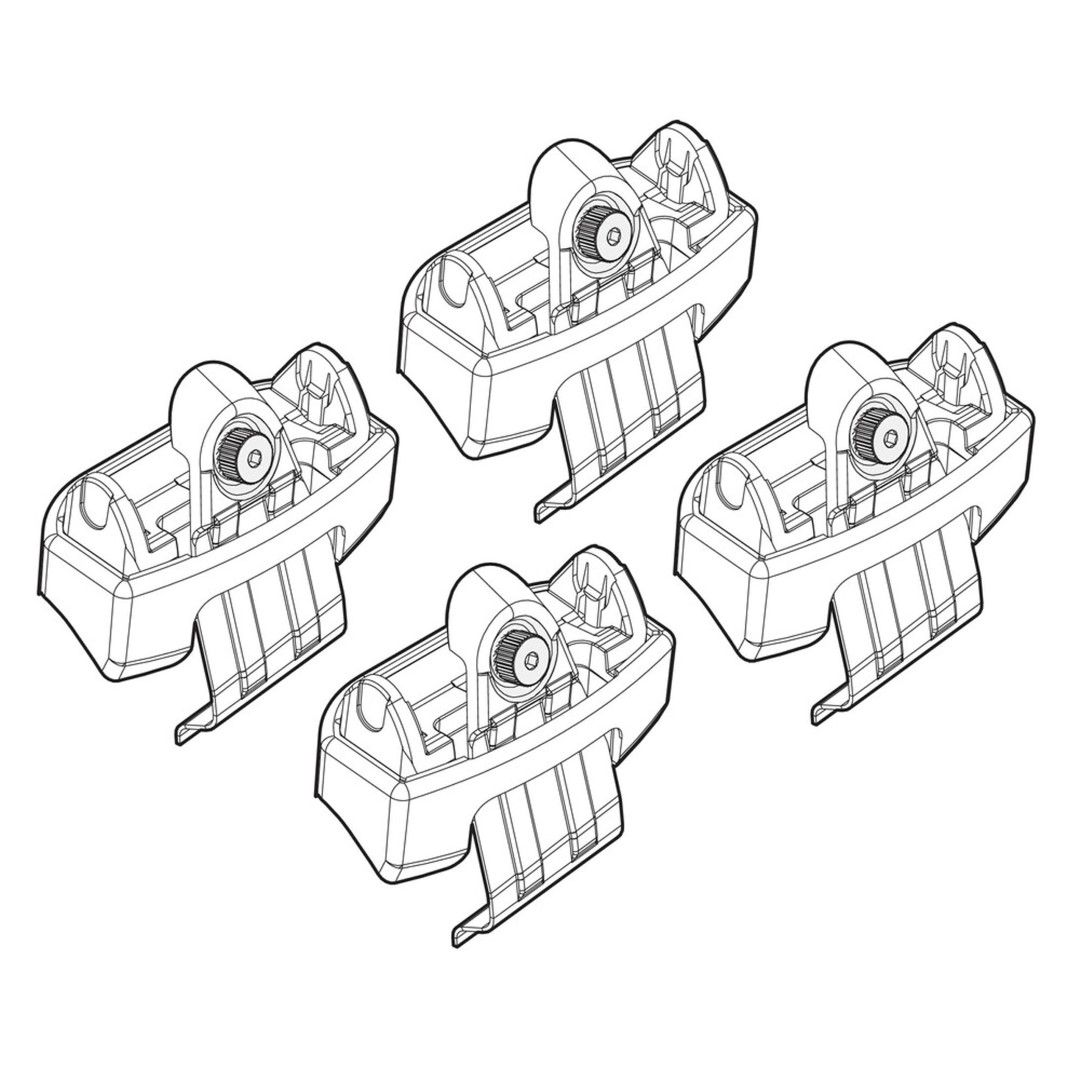 Ακρα Για Μπαρες NORDRIVE Για Toyota RAV4 03/13+ Kit