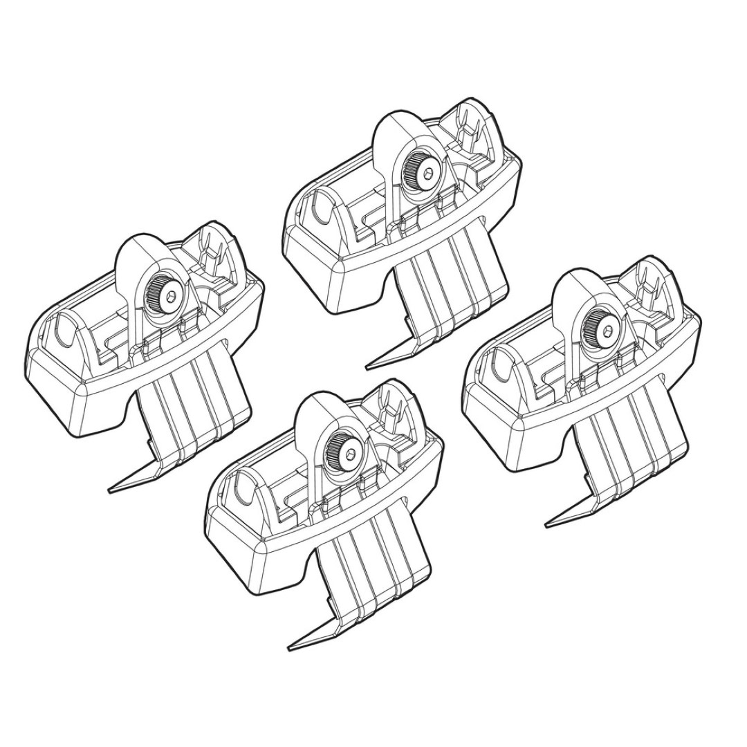 Ακρα Για Μπαρες NORDRIVE Για Kia Venga 2/10+ Kit