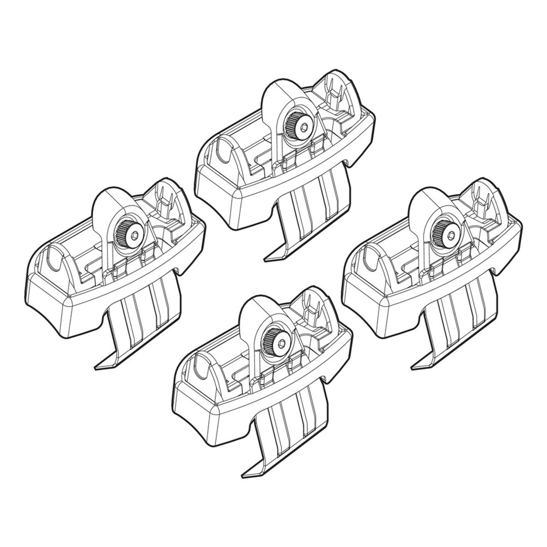 Ακρα Για Μπαρες NORDRIVE Για Skoda Fabia 5D 02/15+ Kit