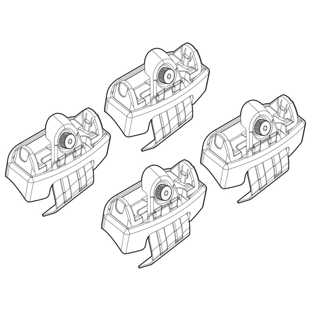Ακρα Για Μπαρες NORDRIVE Για Opel Astra K 5D 11/15+ Kit