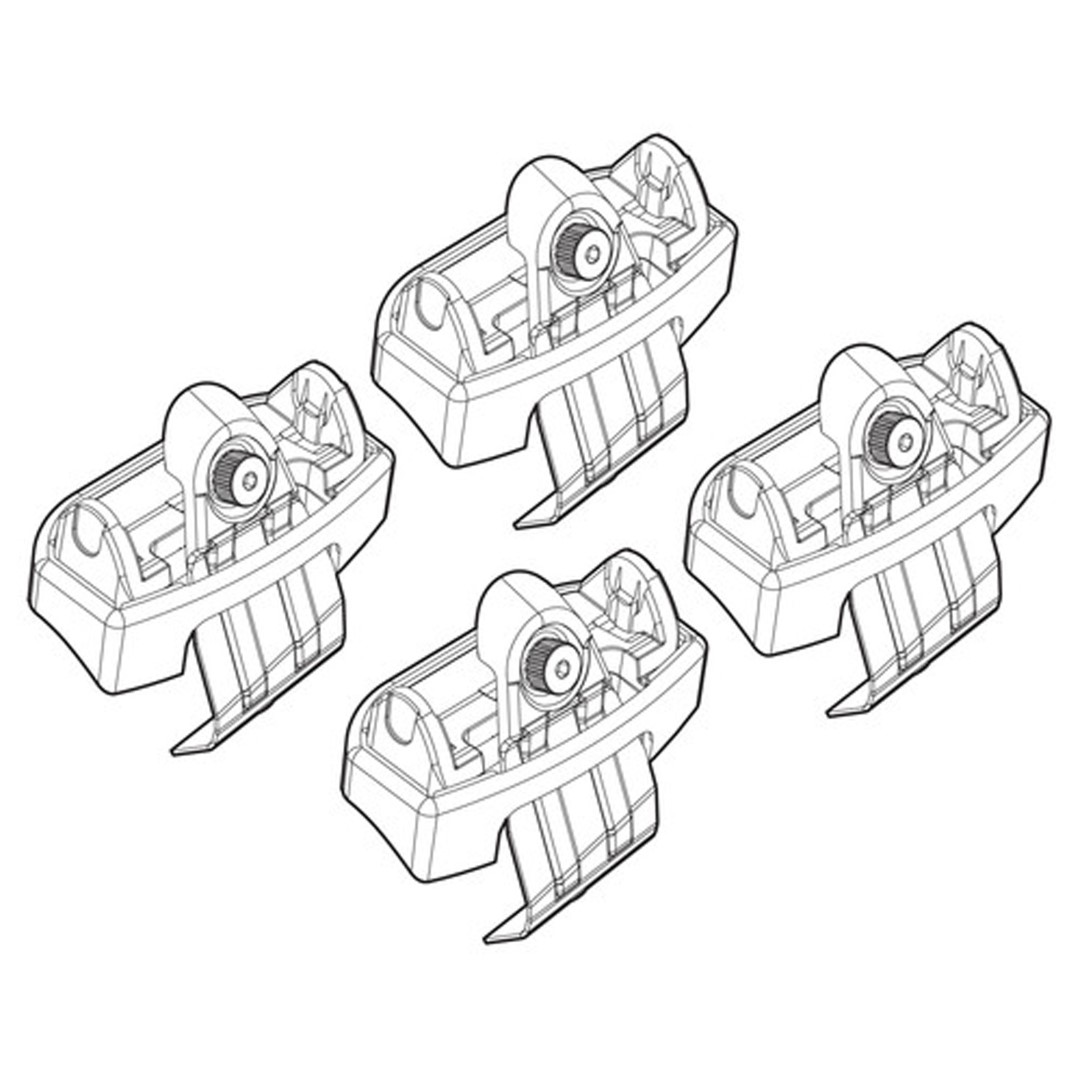 Ακρα Για Μπαρες NORDRIVE Για Audi A6 4D 04/11+ Kit