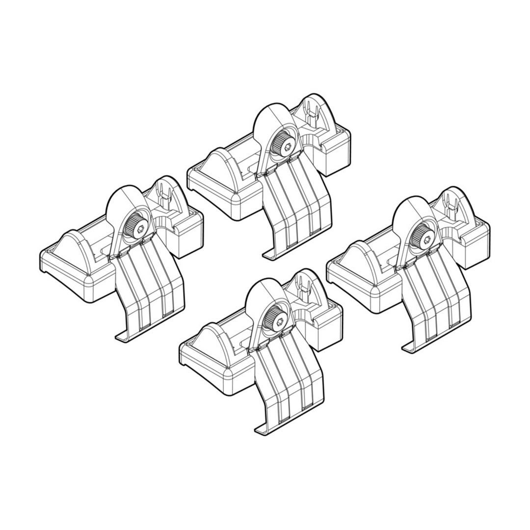 Ακρα Για Μπαρες NORDRIVE Για Ford Fusion 10/02-11/12 Kit
