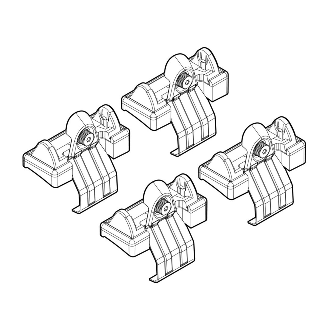 Ακρα Για Μπαρες NORDRIVE Για HONDA Jazz 01/02-09/08 Kit