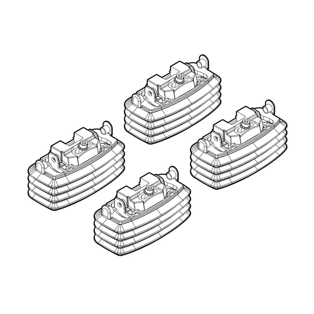 Ακρα Για Μπαρες NORDRIVE Για Ford Focus 3D/5D 02/05-02/11 Kit