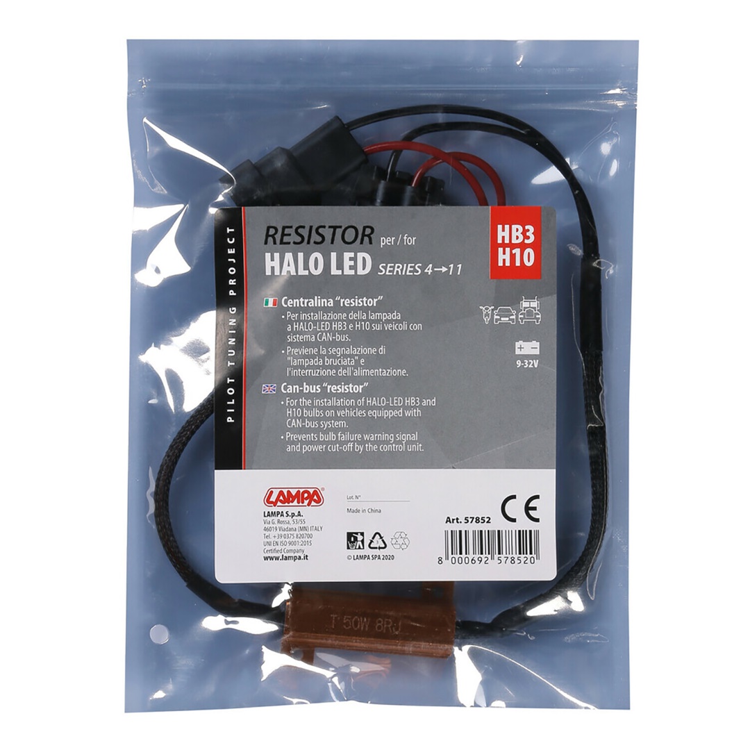 Αντισταση Can-bus Για Halo LED H10/HB3 9005 9-32V Series 4-11 (αντισταση-ψευτης- Canceller) 1τεμ. - Thumbnail 2