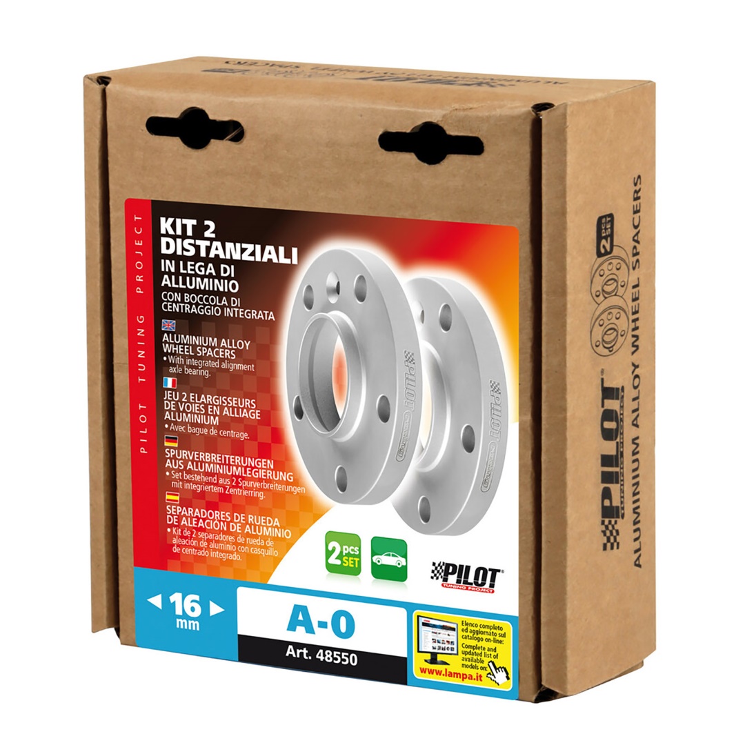 Αποστατες Προσθηκες Τροχων 16 Mm A-0 Καρε 3 X 112 Mm Κεντρο 57,1 Mm Διαμετρος 12 Mm Για Smart - 2 Τεμ. - Thumbnail 2