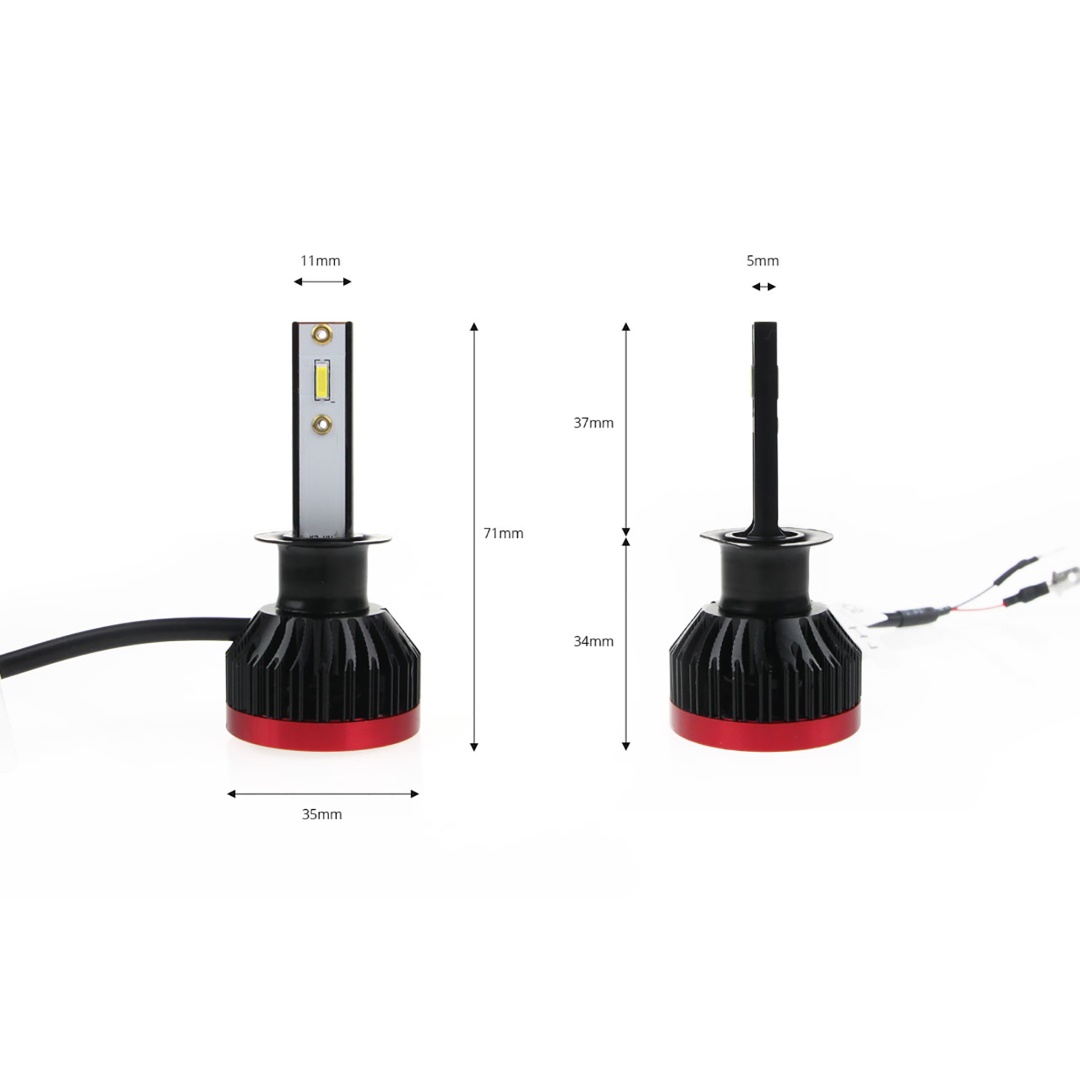 AMIO – LED H1 Bf-series 6.000K, Αναβαθμίστε Τον Φωτισμό Του Οχήματός Σας Με Ισχύ 50W Και Απόδοση 3.100LM Για Καθαρή Ορατότητα – 2 Τεμ. (02240/AM) - Thumbnail 2