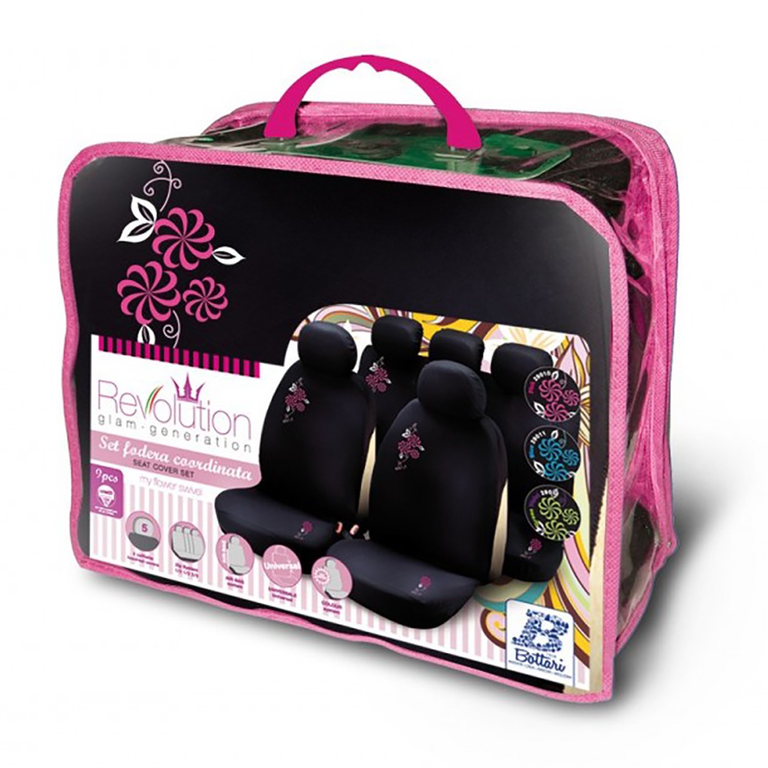 BOTTARI - Καλυμματα Καθισματων Σετ My Flower Swivel Pink BOTTARI - Σετ 9 Τεμ. (βοτ29010) - Thumbnail 2