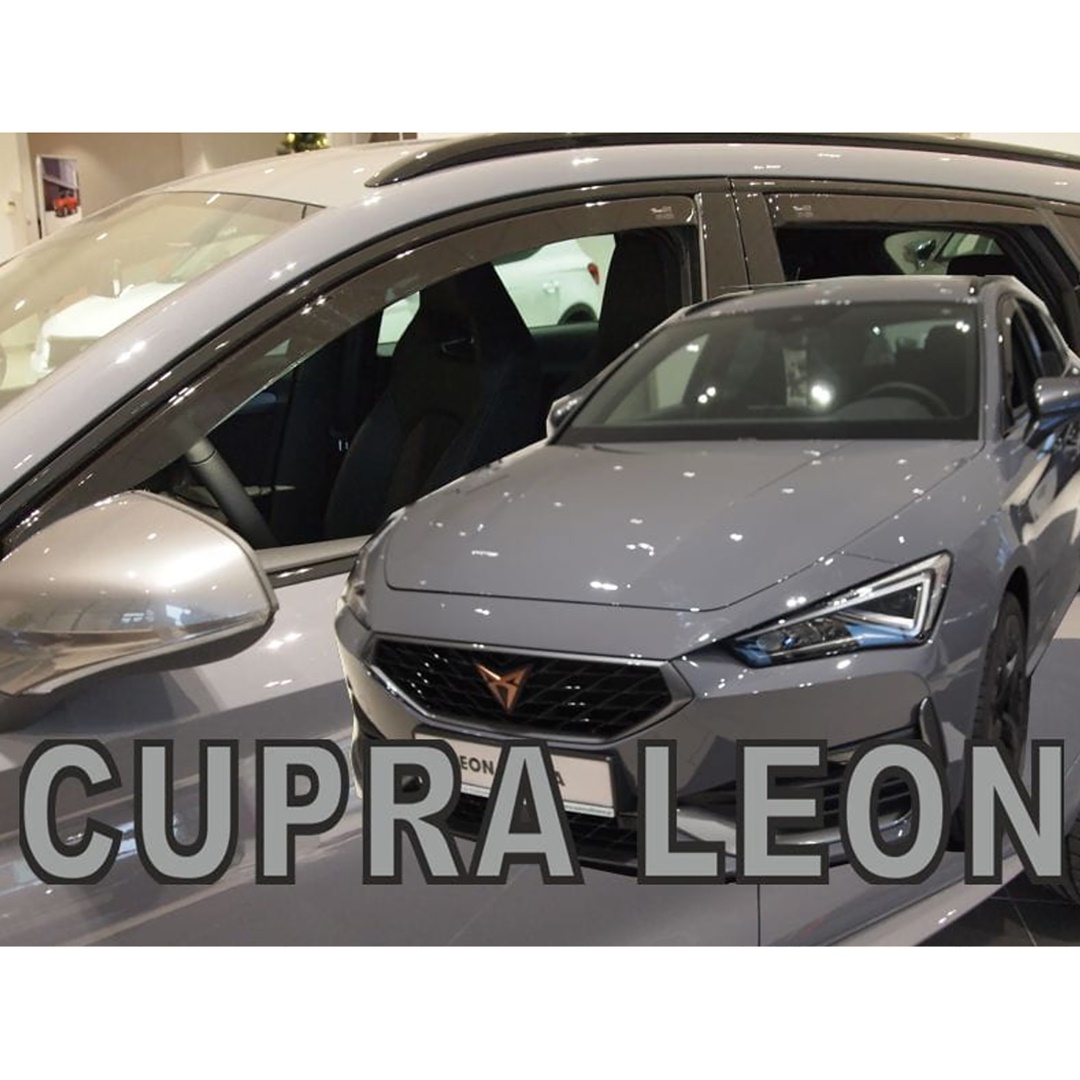 Ανεμοθραυστες Για Seat Leon 5D 2020+ / Cupra Leon 5D 2020+ - Σετ Αυτοκινητου Απο Ευκαμπτο Φιμε Πλαστικο HEKO - 4 Τεμ. - Thumbnail 2