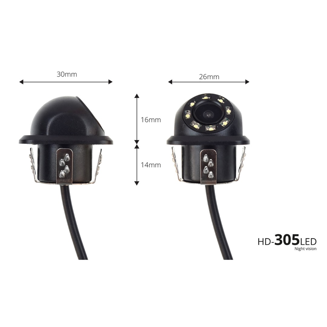 AMIO – Σύστημα Παρκαρίσματος 12V Με 4 Αισθητήρες 22MM Σε Ασημί Χρώμα, Κάμερα HD-305 LED Και Οθόνη Lcd 4.3" TFT01, Παρκάρετε Με Απόλυτη Οπτική Σιγουριά Και Έγχρωμη Καθοδήγηση – 1 Τεμ. (02261/AM) - Thumbnail 3