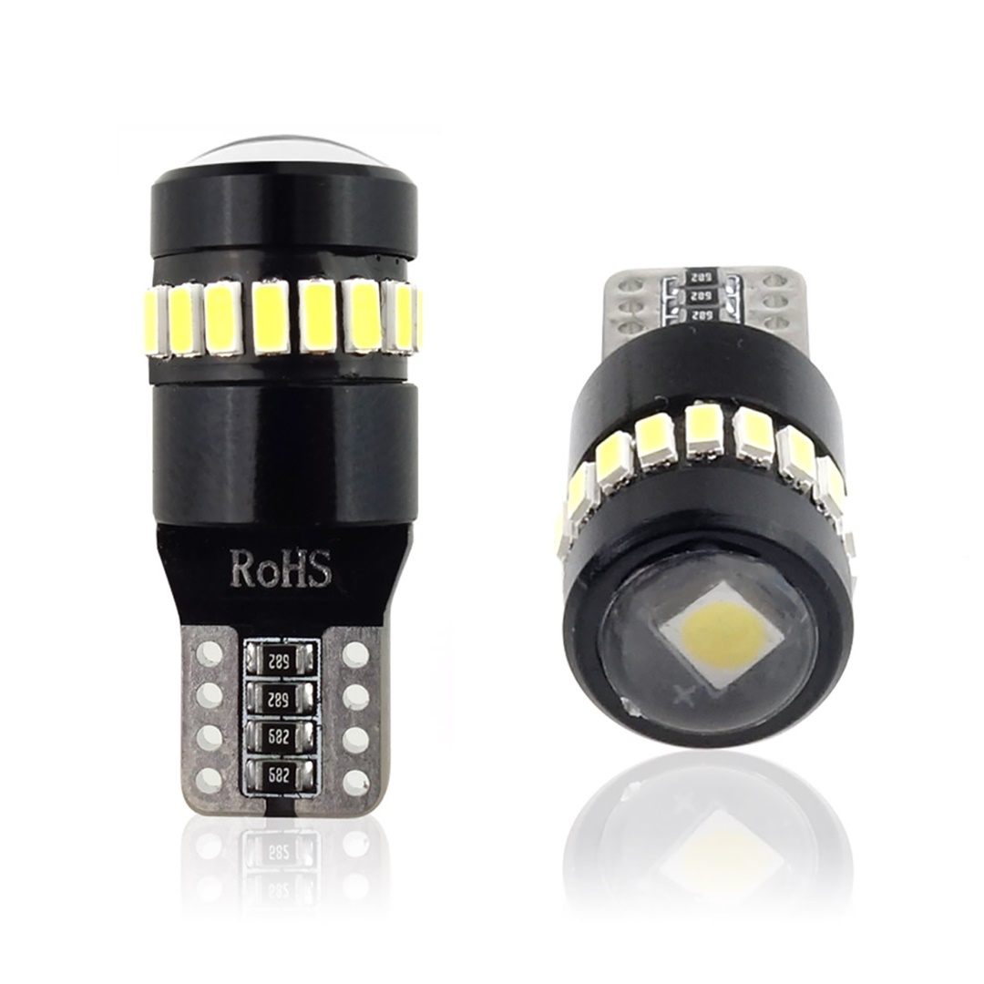 AMIO - T10 W5W 12/24V Can-bus LED 18XSMD3014 +1XSMD Λευκο 2τεμ. (02446/AM) - Thumbnail 2