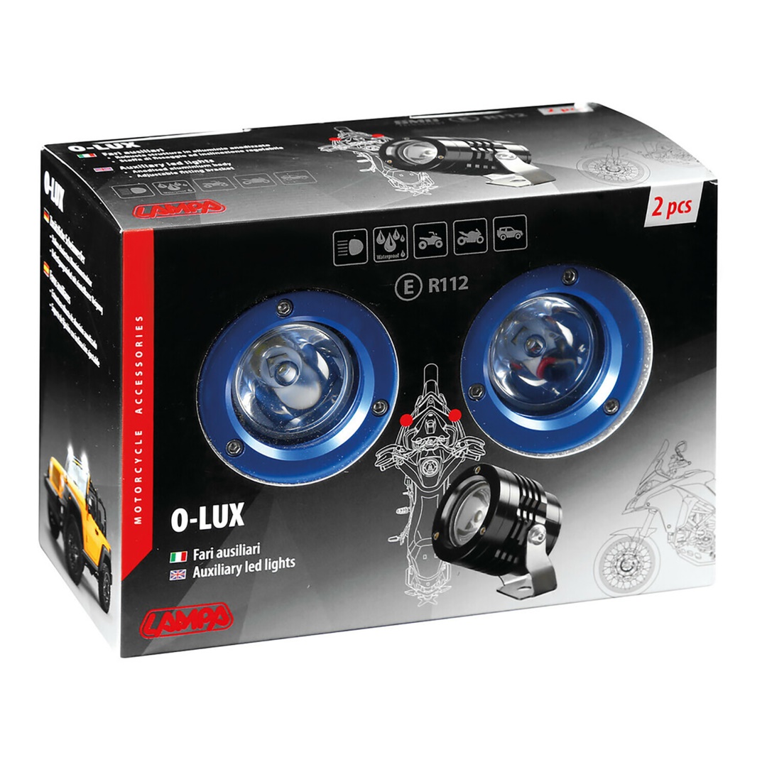 Προβολεις Στρογγυλοι  Με Βαση O-lux 1LED Smd 6000K 1800LM 12V 18W  Καρφι 36δχ68υχ55β Mm Μπλε 2 Τεμ - Thumbnail 3