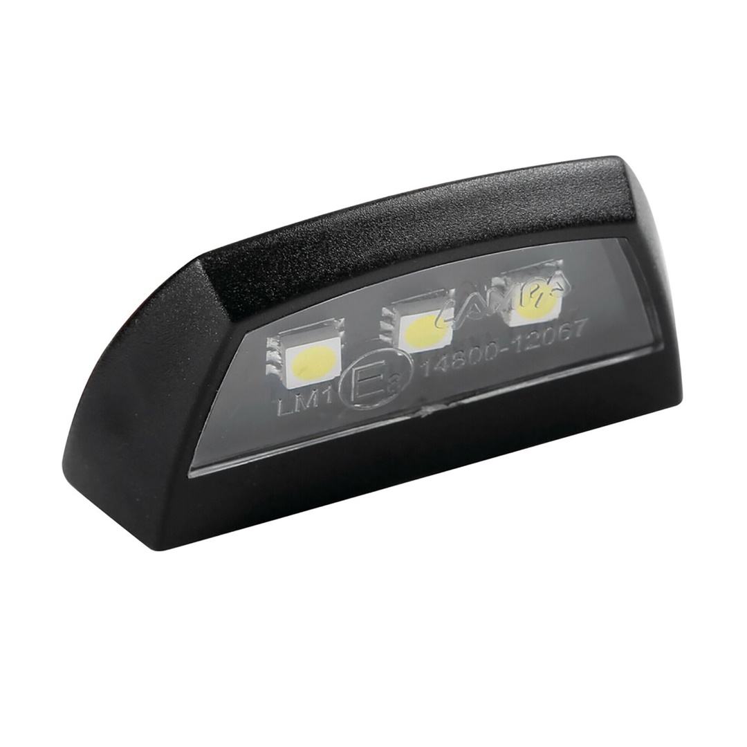 Φως Πινακιδας (πλαφονιερα) Moto E-lon 12V 3LED Smd 58X31MM Λευκο Φως/μαυρο Χρωμα 1τεμ - Thumbnail 2