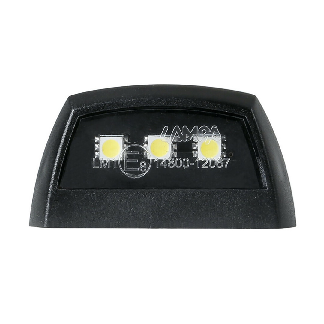 Φως Πινακιδας (πλαφονιερα) Moto E-lon 12V 3LED Smd 58X31MM Λευκο Φως/μαυρο Χρωμα 1τεμ - Thumbnail 4