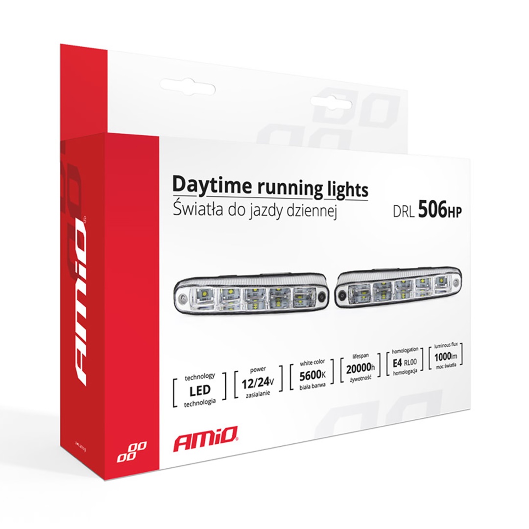 AMIO – Φώτα Ημέρας Drl LED 12/24V 1000LM Για Αυξημένη Ορατότητα & Ασφάλεια Σε Αυτοκίνητο & Φορτηγό – Σετ 2 Τεμ. (01522/AM) - Thumbnail 9