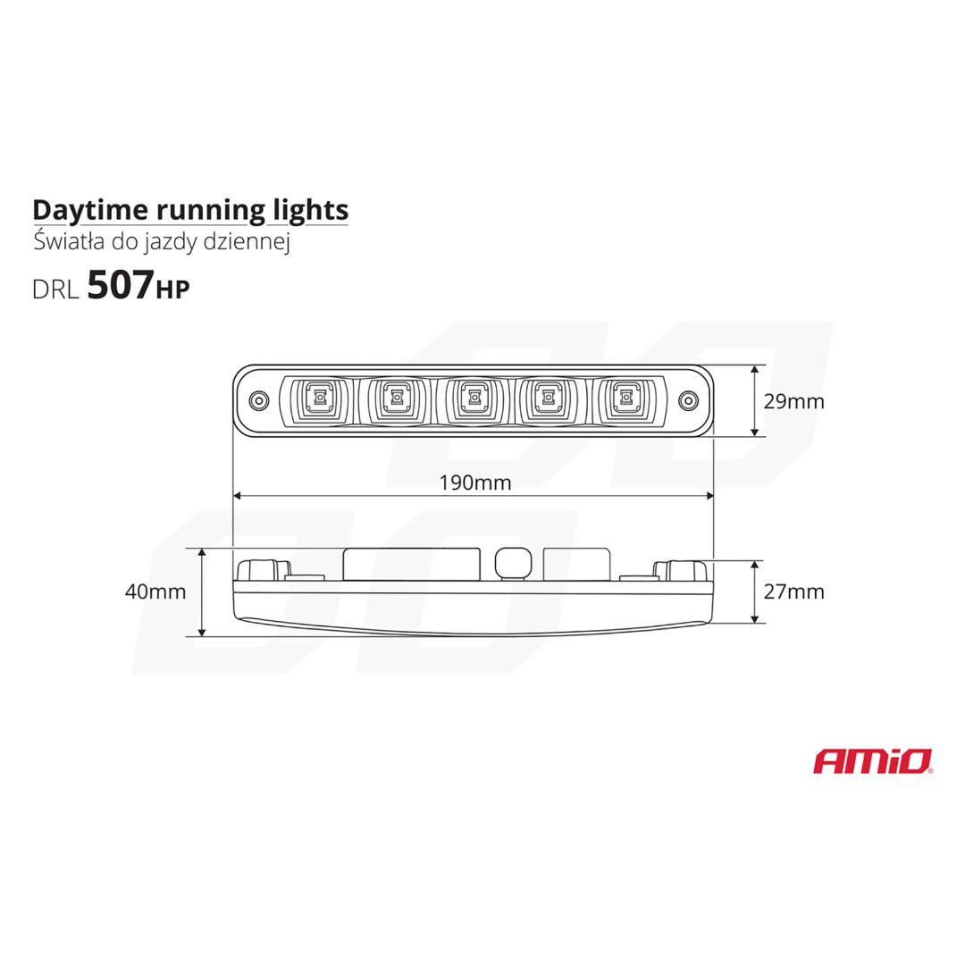AMIO – Φώτα Ημέρας Drl LED 12/24V 1000LM Για Μέγιστη Ορατότητα & Ασφάλεια Σε Αυτοκίνητο & Φορτηγό – Σετ 2 Τεμ. (01523/AM) - Thumbnail 7