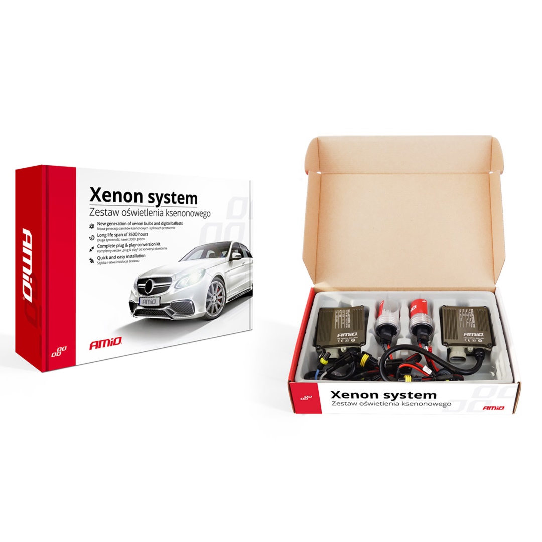 AMIO - Kit Xenon H7M 6000K 35W Canbus 12V Με S1068 Ballast Για Ισχυρό Λευκό Φωτισμό Και Σταθερή Λειτουργία Χωρίς Σφάλματα Στο Καντράν Με Μεγάλη Διάρκεια Ζωής - 1 Σετ (01910/AM) - Thumbnail 2