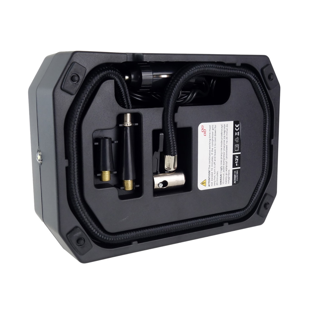 AMIO - Κομπρεσερ Αερα Ελαστικων Ψηφιακο 12V 150PSI 10BAR Με LED Φακο Και Καλωδιο 300CM – 1 Τεμ. (02384/AM) - Thumbnail 2