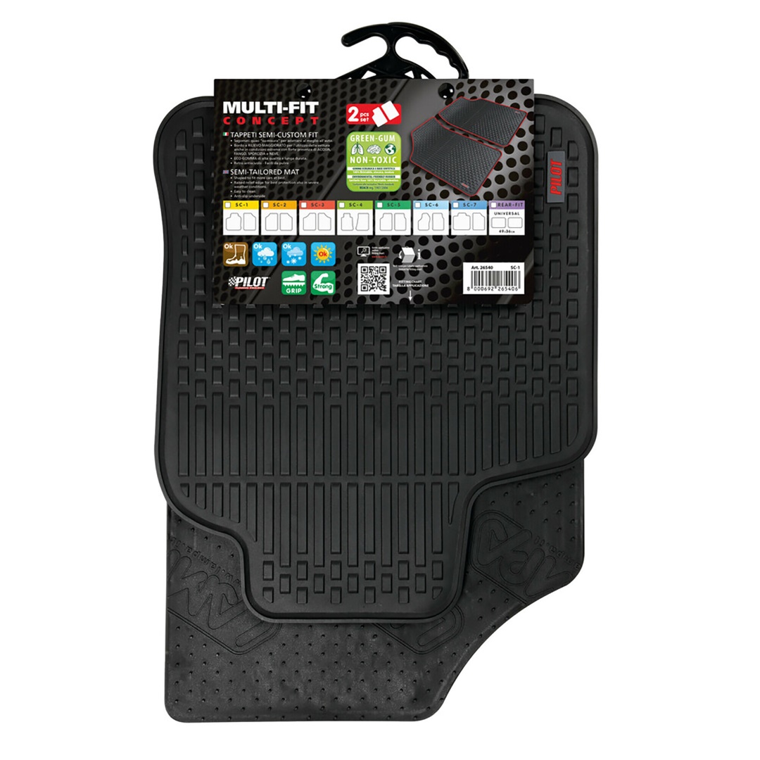 Πατακια Λαστιχο Multi-fit Custom SC-1 (49,5X58CM Οδηγου/ 49,5X58CM Συνοδηγου) 2τεμ. Μη Τοξικο Υλικο - Thumbnail 2