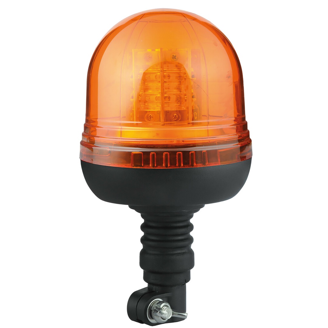 Φαρος Περιστρεφομενος 16LED RL-10 9-32V 3 Λειτουργιων Βιδωτος Ελαστικος Πορτοκαλι 130X221MM