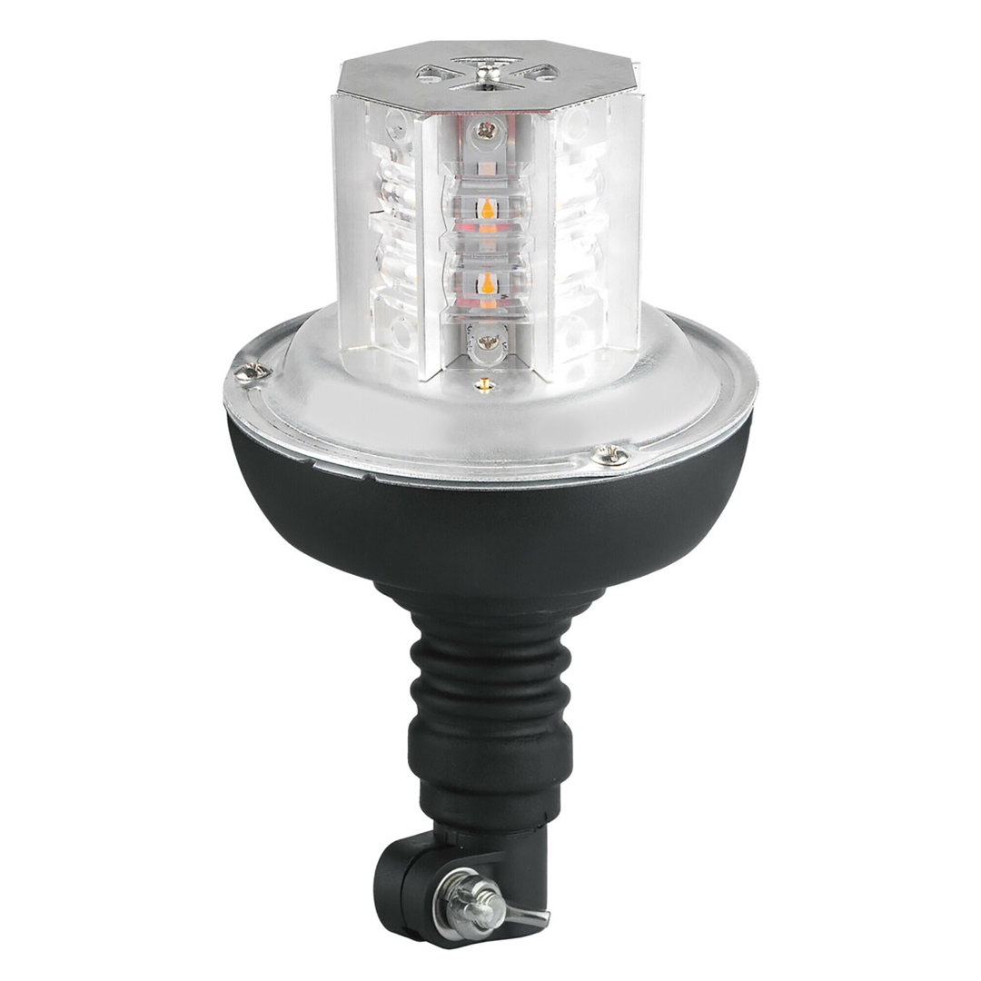 Φαρος Περιστρεφομενος 16LED RL-10 9-32V 3 Λειτουργιων Βιδωτος Ελαστικος Πορτοκαλι 130X221MM - Thumbnail 2