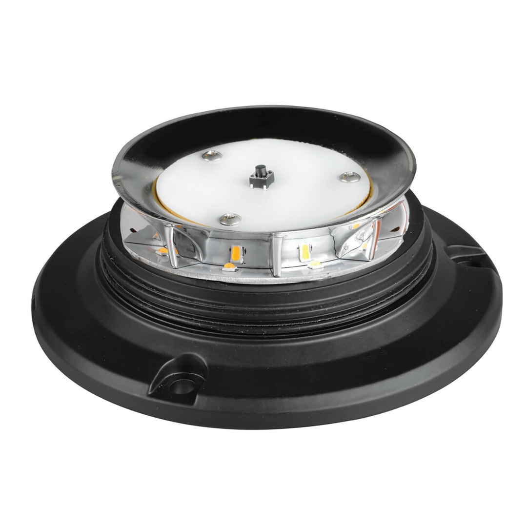 Φαρος Περιστρεφομενος Με Ισια Βαση 8LED RL-14 9-32V 3 Λειτουργιων Βιδωτος Πορτοκαλι 110X75MM - Thumbnail 2