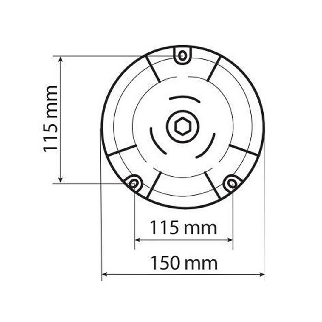Φαρος Περιστρεφομενος Με Ισια Βαση 8LED RL-14 9-32V 3 Λειτουργιων Βιδωτος Πορτοκαλι 110X75MM - Thumbnail 5