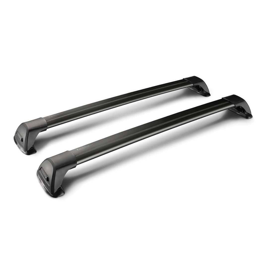 Μπαρες Οροφης Αλουμινιου Μαυρη YAKIMA Flush Mixed 110+115CM Με Κλειδι - 2 Tem.