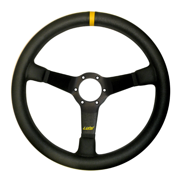 Τιμονι Mirage Corsa 350MM Βαθος 75MM Δερματινο Μαυρο LUISI - Thumbnail 2