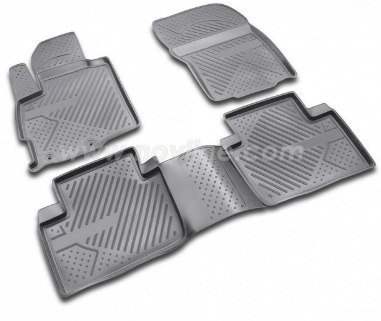 ΠΑΤΑΚΙΑ ΣΕ ΣΚΑΦΗ TPE ΛΑΣΤΙΧΟ ΓΙΑ CITROEN C-CROSSER 5D 2008-2014  ΣΕ ΜΑΥΡΟ ΧΡΩΜΑ NOVLINE - 4 ΤΕΜ.