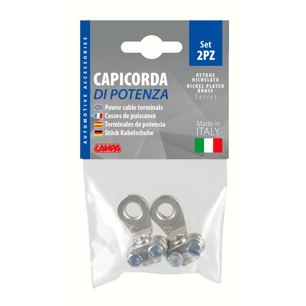 Ακροδεκτες Καλωδιων Μπαταριας 16MM²  Με Τρυπα 8MM Με Πλακα Συσφιξης 2τεμ - Thumbnail 3