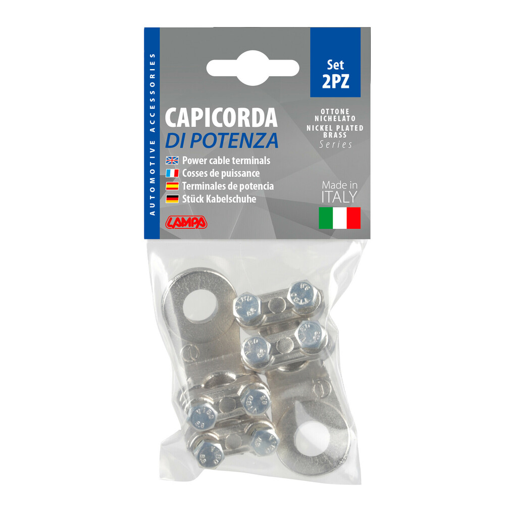 Ακροδεκτες Καλωδιων Μπαταριας 70MM²  Με Τρυπα 12MM Με Διπλη Πλακα Συσφιξης 2τεμ - Thumbnail 3