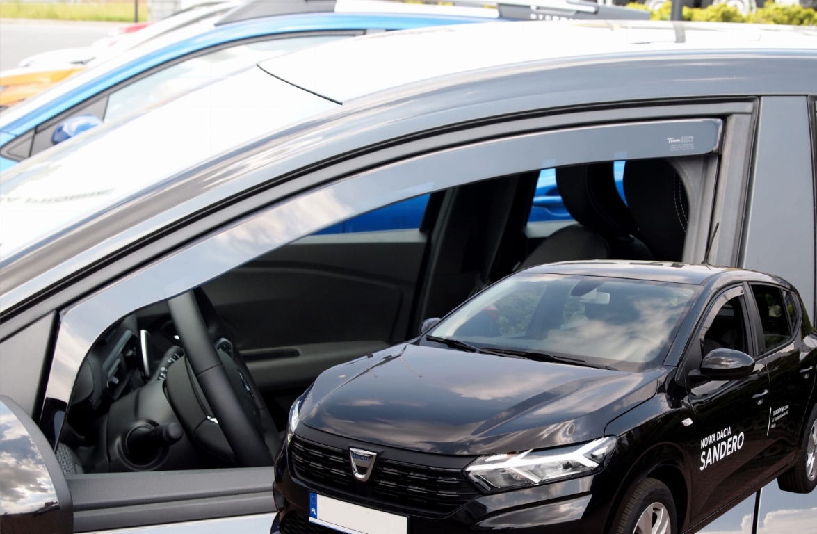 Ανεμοθραυστες Για Dacia Sandero /stepway 5D 2020+ Ζευγαρι Αυτοκινητου Απο Ευκαμπτο Φιμε Πλαστικο HEKO - 2 Τεμ.