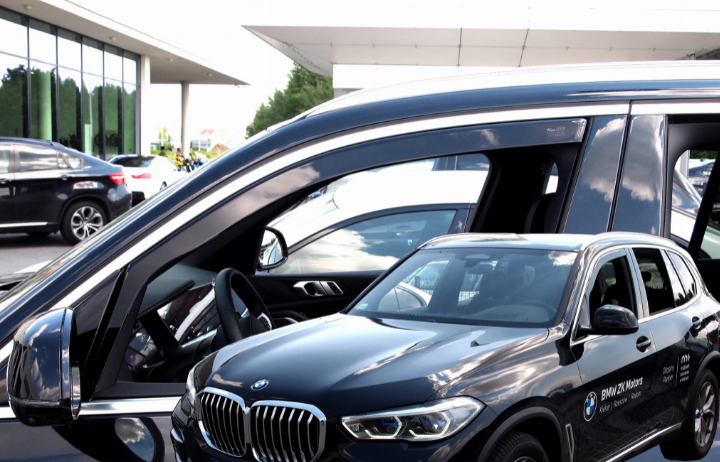 Ανεμοθραυστες Για Bmw X5 G05 5D 2018-2021 Ζευγαρι Αυτοκινητου Απο Ευκαμπτο Φιμε Πλαστικο HEKO - 2 Τεμ.