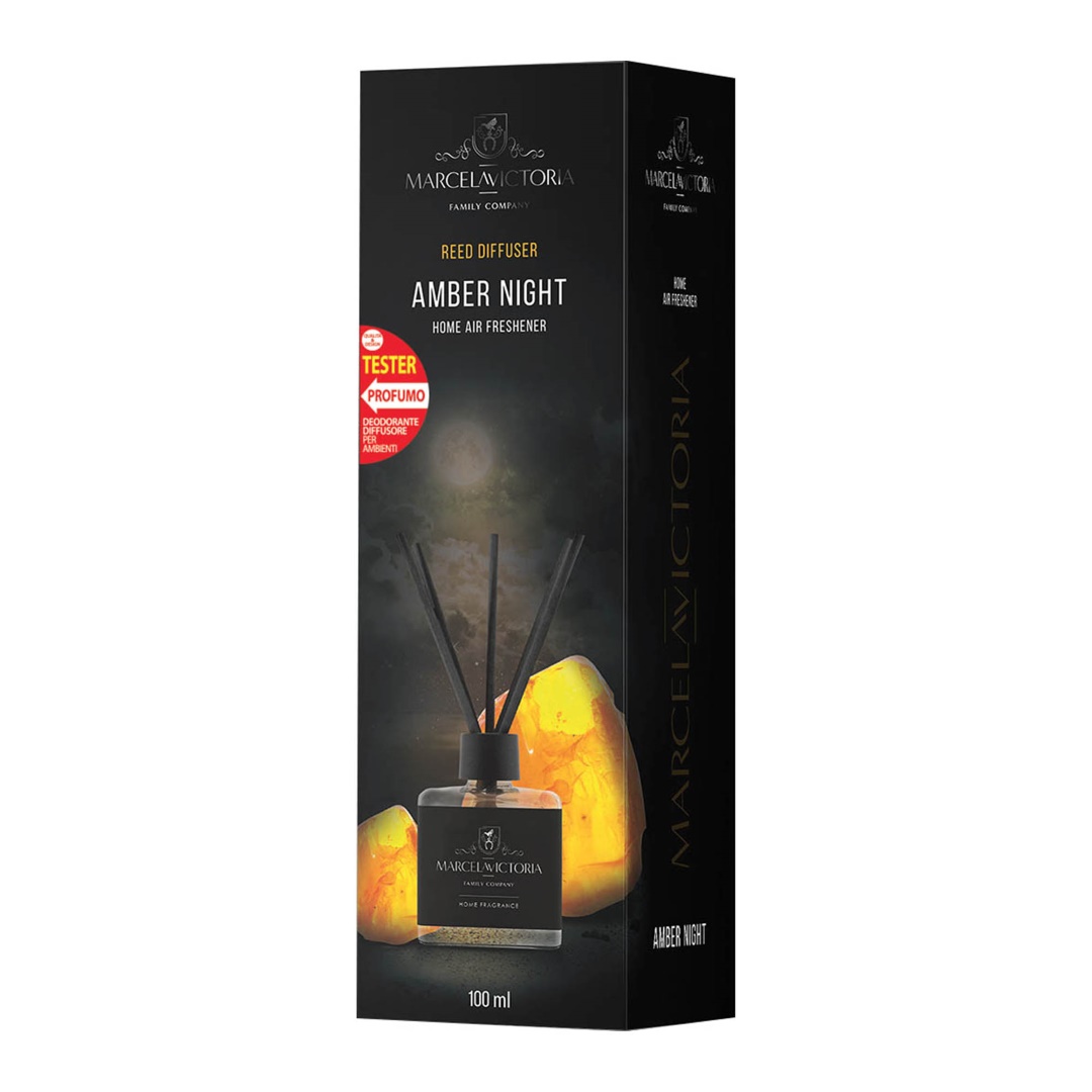 Αρωματικο Χωρου 100ML Με Sticks - Amber Night - Thumbnail 2
