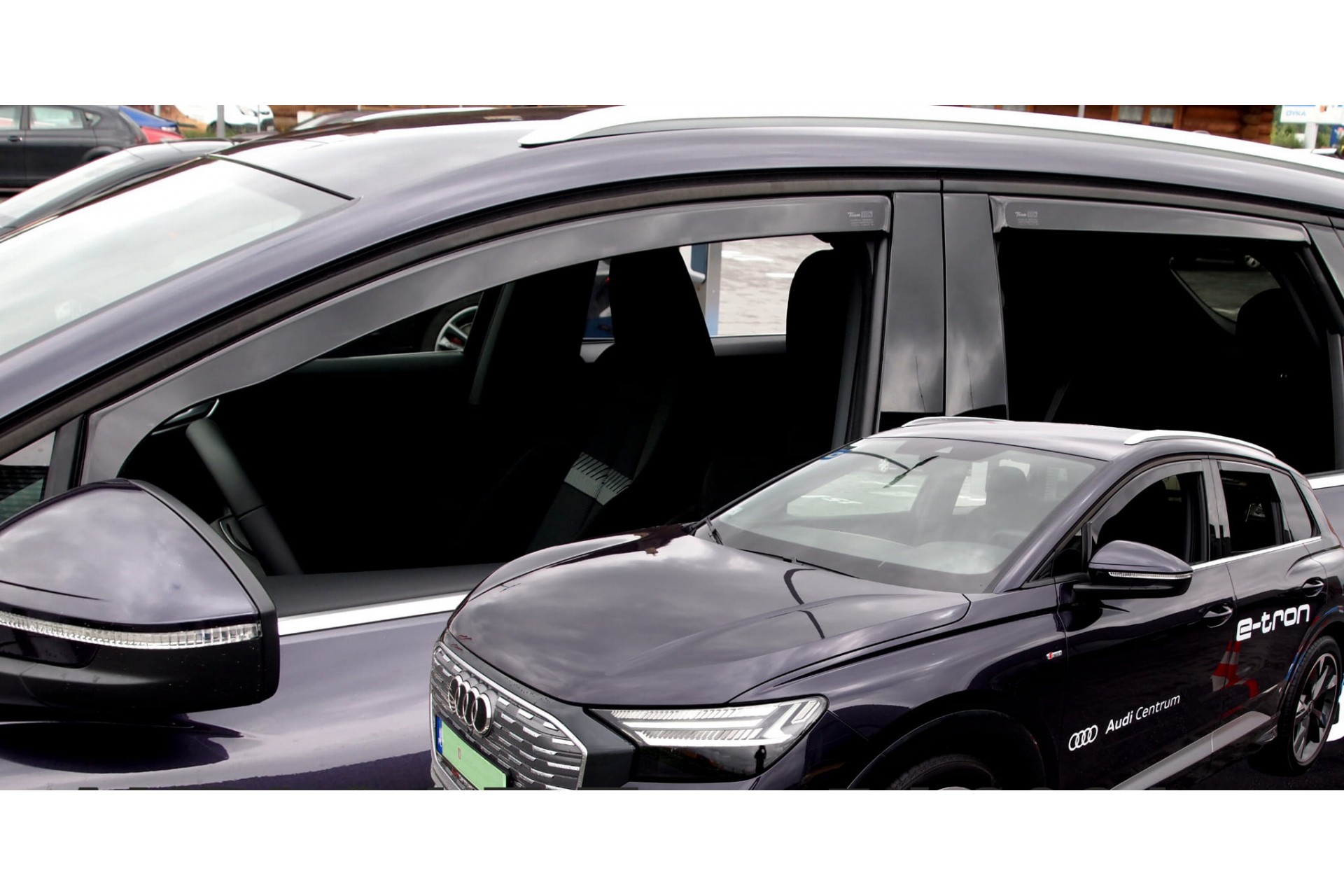 Ανεμοθραυστες Για Audi Q4 E-tron 5D 2021+ - Σετ Αυτοκινητου Απο Ευκαμπτο Φιμε Πλαστικο HEKO - 4 Τεμ.