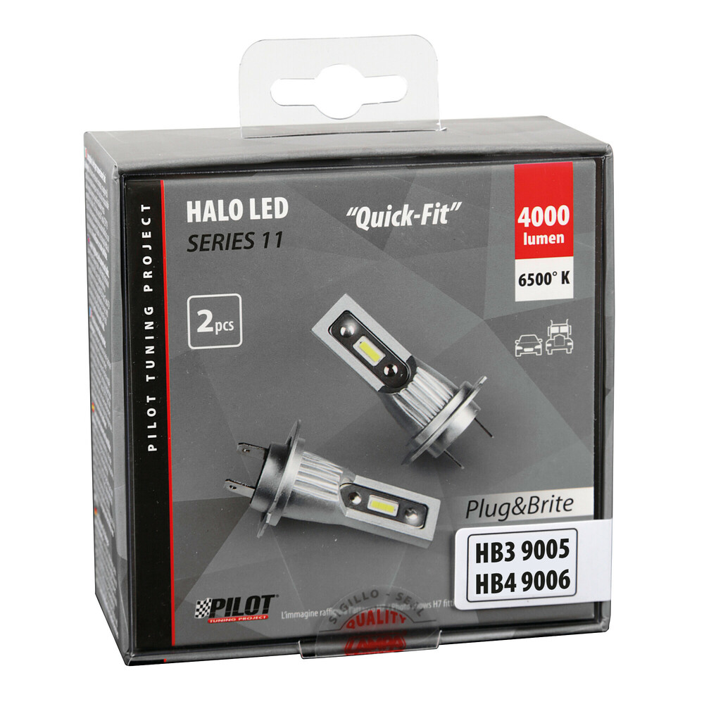 HB3/HB4 12/24V 6.500K 2.000LM 15W 6LED Seoul CSP-Y19CHIPS Halo LED Serie 11 Plug & Brite 2τεμ. - Thumbnail 4