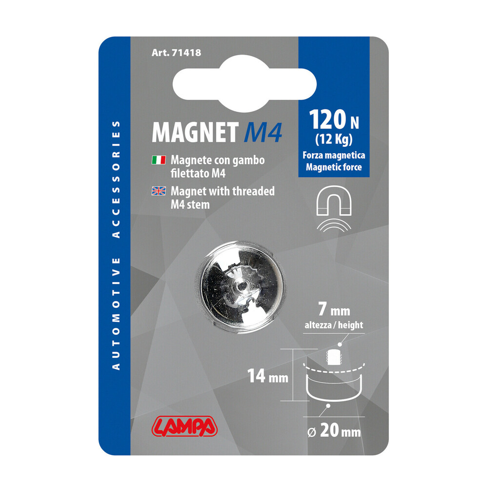 Μαγνητης Με Βιδα 120N/12KG M4 20X14MMH (ειδικο Για Το Κουτι 7141.4) 1τεμ - Thumbnail 4