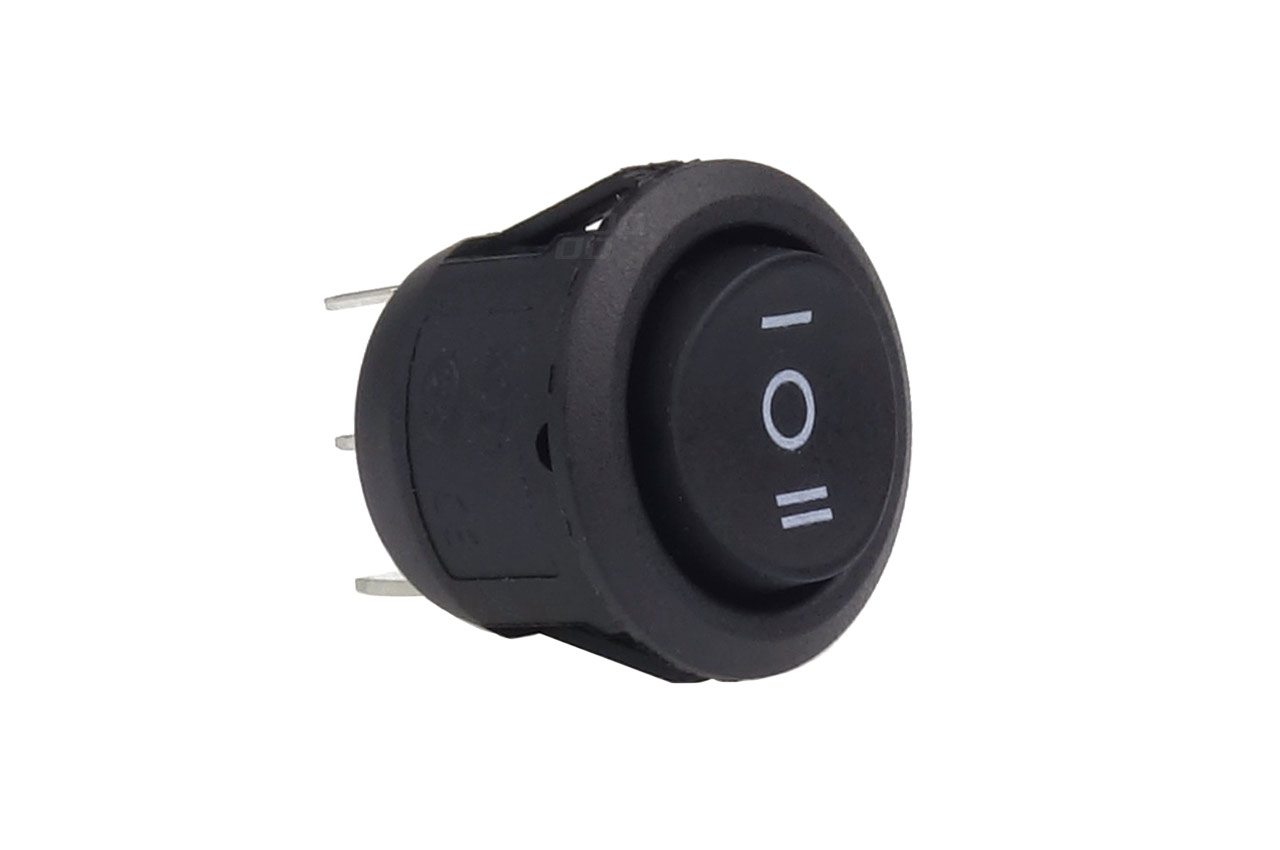 Amio - ΔΙΑΚΟΠΤΗΣ ΣΤΡΟΓΓΥΛΟΣ 3 ΘΕΣΕΩΝ 12V 2cm BU03 - 1ΤΕΜ. (02463/AM)