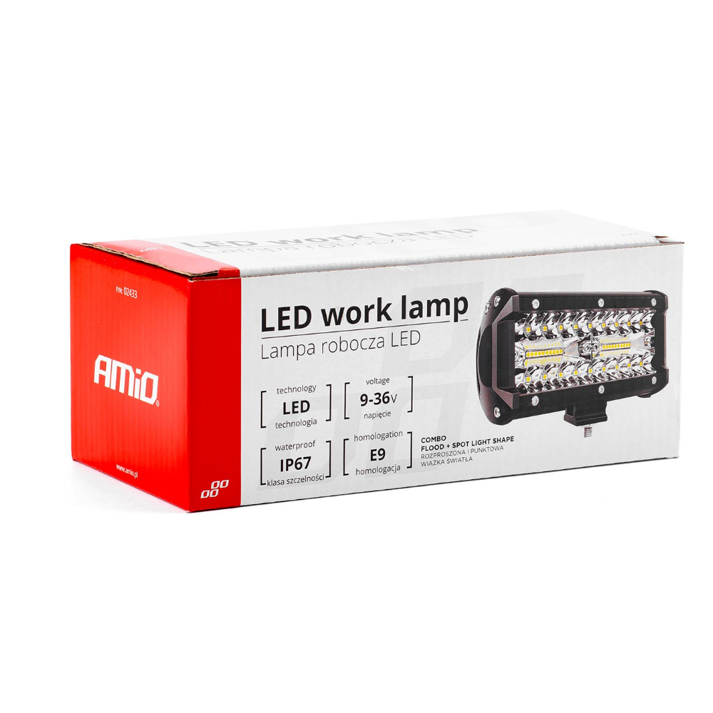 AMIO - Προβολεας Εργασιας Working Lamp 40LED 120W 9-36V 3200LM 6000K 170X74X63MM AWL19 - 1 Τεμ. (02433/AM) - Thumbnail 12