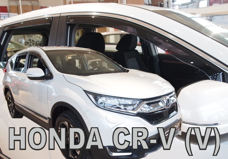 Ανεμοθραυστες Για HONDA Cr-v 5D 2018+ Σετ Αυτοκινητου Απο Ευκαμπτο Φιμε Πλαστικο HEKO - 4 Τεμ.