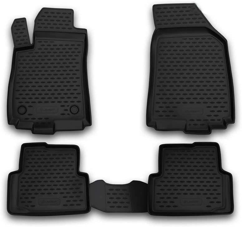 ΠΑΤΑΚΙΑ ΣΕ ΣΚΑΦΗ TPE ΛΑΣΤΙΧΟ ΓΙΑ CHEVROLET AVEO 2011-2015  ΣΕ ΜΑΥΡΟ ΧΡΩΜΑ NOVLINE - 4 ΤΕΜ.