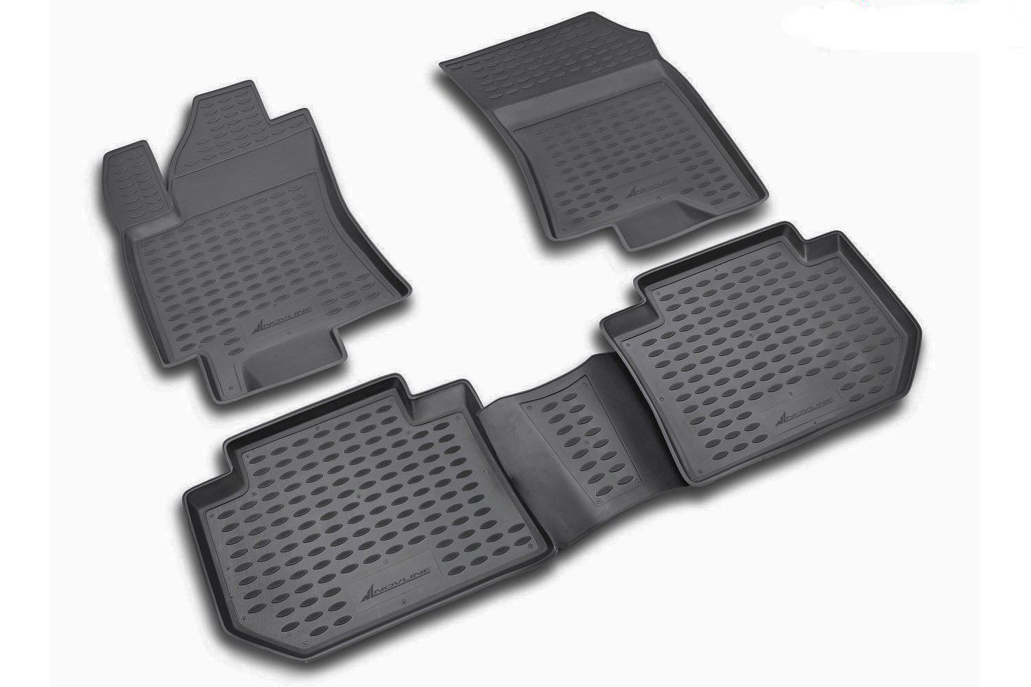 Πατακια Σε Σκαφη Tpe Λαστιχο Για Subaru Tribeca 2005-2014 Σε Μαυρο Χρωμα NOVLINE - 4 Τεμ.