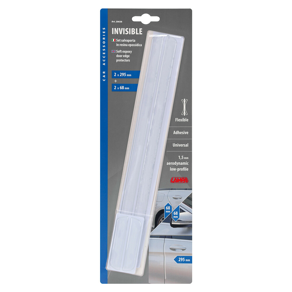 Προστατευτικα Προφυλακτηρα Invisible Trim Διαφανα 295X14MM+14X68MM Παχους 1,5MM Αυτοκολλητα 4τεμ. - Thumbnail 3