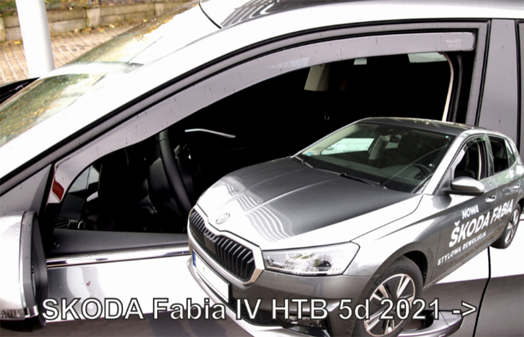 Ανεμοθραυστες Για Skoda Fabia Htb 5D 2021+ Ζευγαρι Απο Ευκαμπτο Φιμε Πλαστικο HEKO - 2 Τεμ.