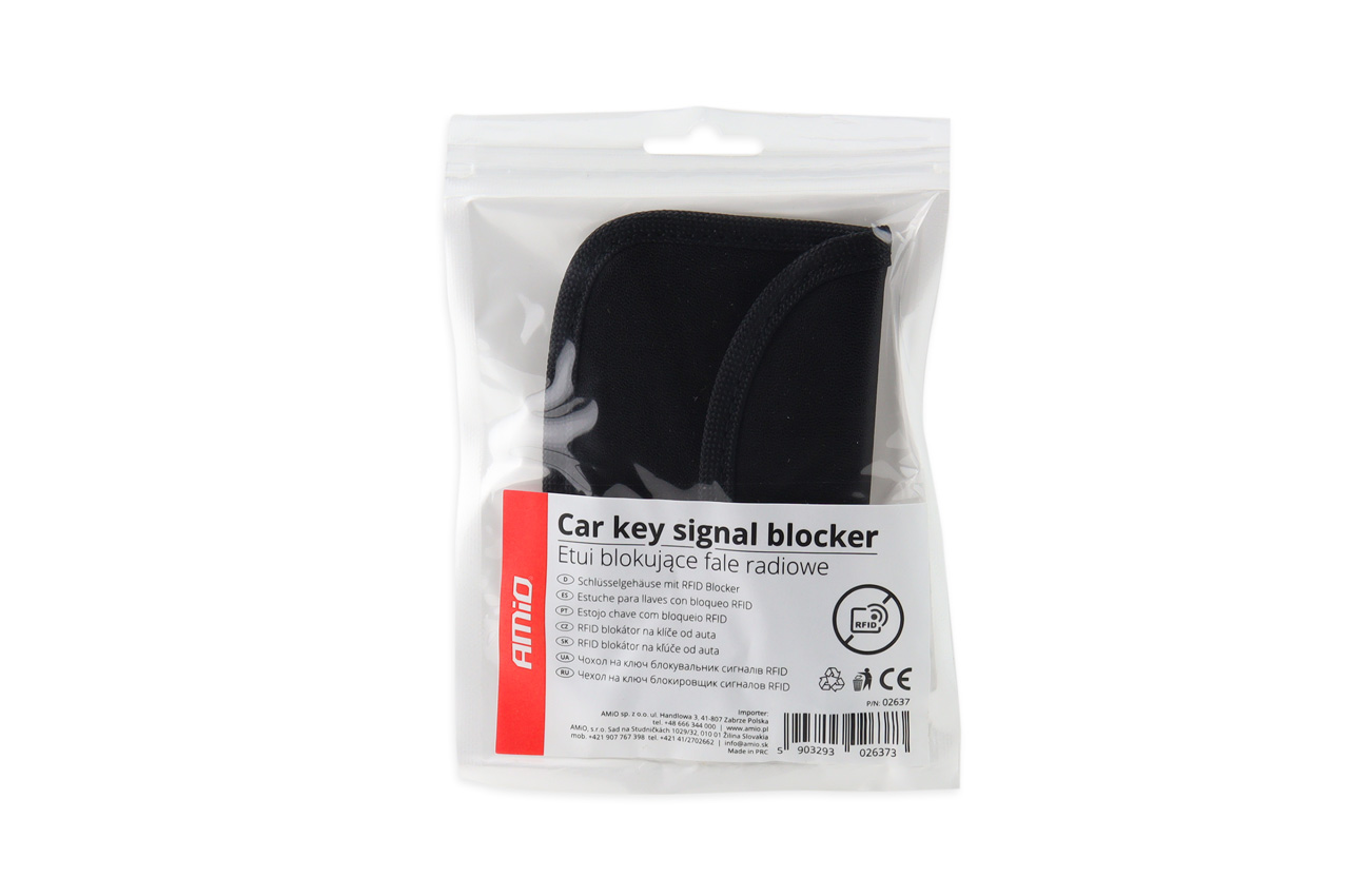 AMIO - Θηκη Ασφαλειας Rfid Blocker 10X6,5CM Για Κλειδια Και Καρτες SB-01 - 1 Τεμ. (02637/AM) - Thumbnail 3